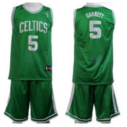 Boston Celtics 5 Kevin Garnett Green Jerseys&Shorts