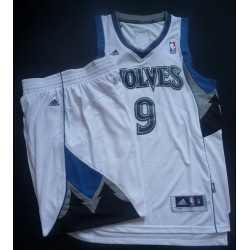 Minnesota Timberwolves 9 Ricky Rubio White Revolution 30 Swingman NBA Suits