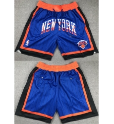 Men New Yok Knicks Royal City Edition Shorts