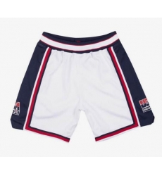 Men Team USA White Shorts