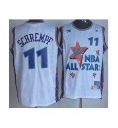 Seattle SuperSonics 11 Detlef Schrempf White 95 All Star NBA Jerseys