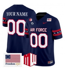 Men Air Force Falcons Active Player Custom Navy 2026 F U S E  Freedom 250 Vapor Limited Stitched Jersey