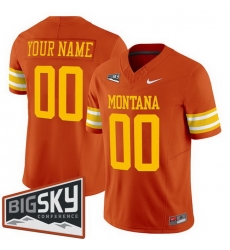 Men Montana Grizzlies Active Player Custom Orange 1995 F U S E  Throwback Vapor Limited Stitched Football Jersey