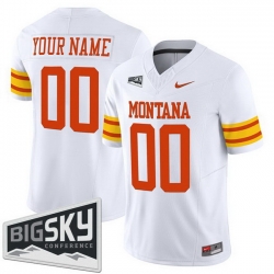 Men Montana Grizzlies Active Player Custom White 1995 F U S E  Throwback Vapor Limited Stitched Football Jersey