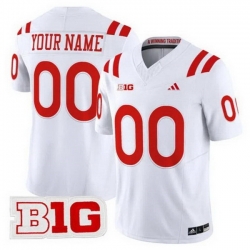 Men Nebraska Cornhuskers ACTIVE PLAYER Custom White 2026 F U S E  Vapor Limited Stitched Football Jersey