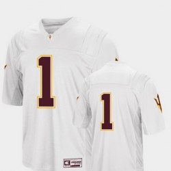 Men Arizona State Sun Devils 1 White College Football Colosseum Jersey