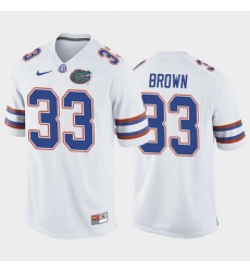 Florida Gators Trent Brown White Away Men'S Jersey