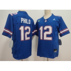 Men Florida Gators  12 Aaron Philo Royal 2026 F U S E  Stitched Jersey