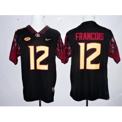 Florida State Seminoles 12 Deondre Francois Black College Football Jersey