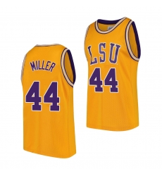 LSU Tiger Adam Miller Gold 2021 Transfer Men Jersey