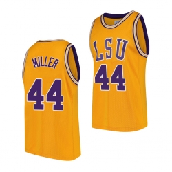 LSU Tiger Adam Miller Gold 2021 Transfer Men Jersey