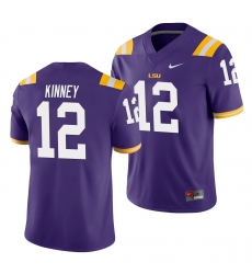 LSU Tiger Walker Kinney Purple Game Men'S Jersey