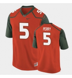 Men Miami Hurricanes N'Kosi Perry Replica Orange College Football Jersey