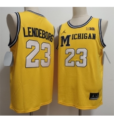 Men Michigan Wolverines Yaxel Lendeborg Yellow 2026 Vapor Limited Stitched Football Men Michigan Wolverines Yaxel Lendeborg Yellow 2026 Vapor Limited Stitched Football
