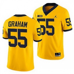 Michigan Wolverines Brandon Graham Maize Nfl Alumni Men Jersey