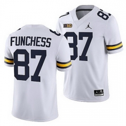 Michigan Wolverines Devin Funchess White Nfl Alumni Men Jersey