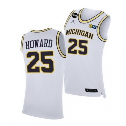 Michigan Wolverines Jace Howard 2021 Big Ten Regular Season Champions Blm White Jersey