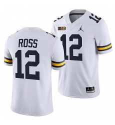 Michigan Wolverines Josh Ross White College Football Men Jersey