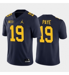 Michigan Wolverines Kwity Paye Navy Home Men'S Jersey