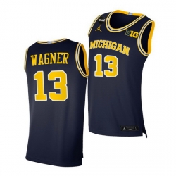 Michigan Wolverines Moritz Wagner Navy Blm Social Justice Jersey