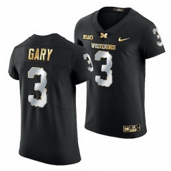 Michigan Wolverines Rashan Gary Golden Edition Nfl Alumni Black Jersey