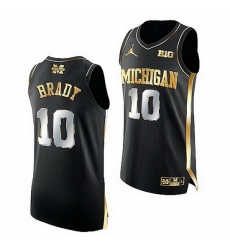 Michigan Wolverines Tom Brady Black College Basketball Honorary Alumni Jersey