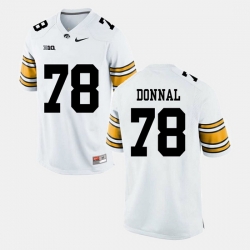 Andrew Donnal White Iowa Hawkeyes Alumni Football Game Jersey