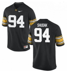 Men Iowa Hawkeyes Caleb Shudak Black Football Limited Jersey