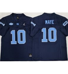 Men North Carolina Tar Heels 10 Drake Maye Navy 2026 F U S E  Limited College Stitched Jersey