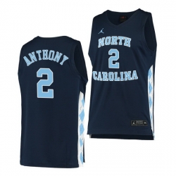 North Carolina Tar Heels Cole Anthony Navy Alternate Men Jersey