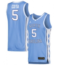 North Carolina Tar Heels ED Cota Blue Authentic Jersey