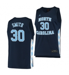 North Carolina Tar Heels K.J. Smith Navy Alternate Men Jersey