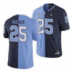 North Carolina Tar Heels Kaimon Rucker College Football Navy Blue Split Edition Game Jersey