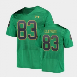 Men Notre Dame Fighting Irish Chase Claypool College Football Green Replica Jersey