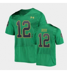 Men Notre Dame Fighting Irish Ian Book College Football Green Replica Jersey