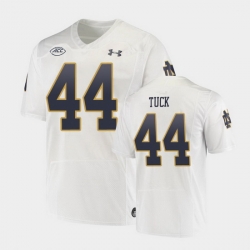 Men Notre Dame Fighting Irish Justin Tuck Replica White College Football Playoff Jersey