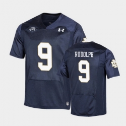 Men Notre Dame Fighting Irish Kyle Rudolph Replica Navy College Football Playoff Jersey