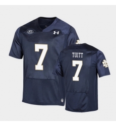 Men Notre Dame Fighting Irish Stephon Tuitt Replica Navy College Football Playoff Jersey