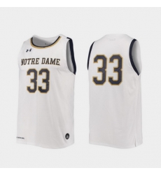 Men Notre Dame Fighting Irish White Replica College Basketball Under Armour Jersey