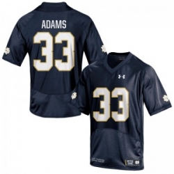 Men Under Armour 33 Limited Navy Blue Josh Adams Notre Dame Fighting Irish Alumni Football Jersey