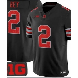 Men Buckeys Legend Bey Black F U S E Stitched NCAA Jersey