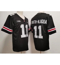 Men Nike Ohio State Buckeyes Jaxon Smith-Njigba #11 Blackout College Football Jersey