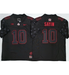 Men Ohio State Buckeyes 10 Julian Sayin Black 2025 F U S E  Limited Stitched Jersey