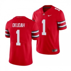 Ohio State Buckeyes Jeff Okudah Scarlet College Football Jersey