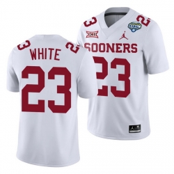 Oklahoma Sooners Dashaun White White 2020 Cotton Bowl Classic College Football Jersey