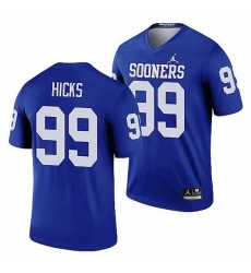 Oklahoma Sooners Marcus Hicks Blue Legend Men'S Jersey