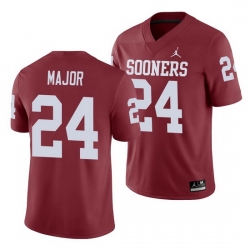 Oklahoma Sooners Marcus Major Crimson Game Men'S Jersey