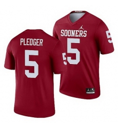 Oklahoma Sooners T.J. Pledger Crimson Legend Men'S Jersey