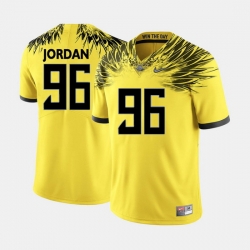 Men Oregon Ducks Dion Jordan College Football Yellow Jersey