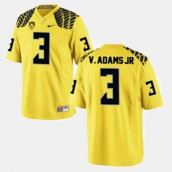 Men Oregon Ducks Vernon Adams College Football Yellow Jersey